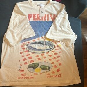 Topshop oversized tee, in M and L